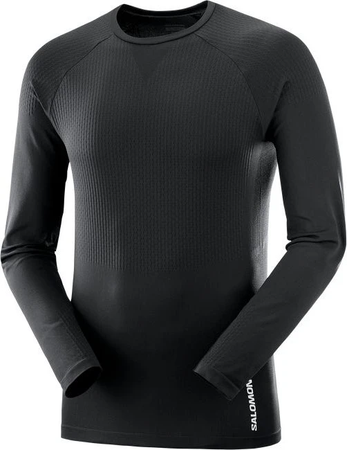 Salomon Sense Aereo Seamless Funktionsshirt langarm deep black (Herren)