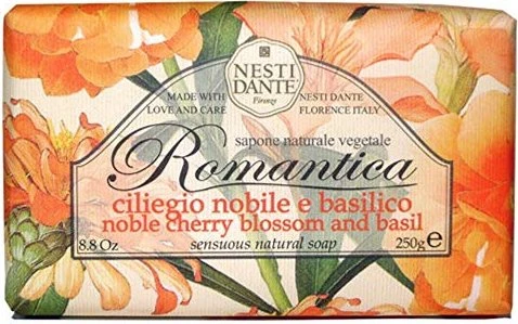 Nesti Dante Romantica Noble Cherry Blossom and Basil feste Seife, 250g