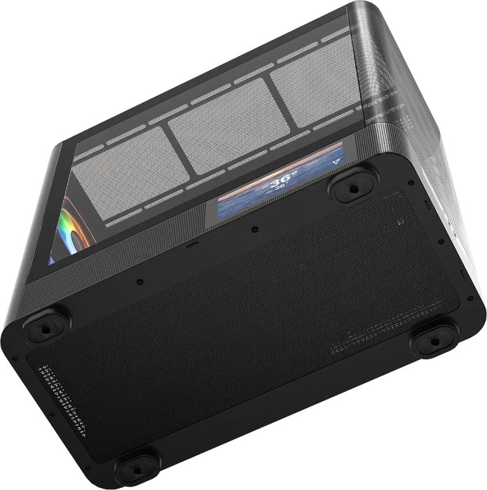 Modecom Volcano AQ400 ARGB Black, Glasfenster