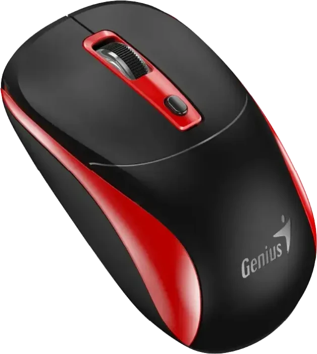 Genius NX-7123 Copilot Wireless Optical Mouse schwarz/rot, USB