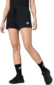 Nike Sportswear Club Fleece Hose kurz schwarz/weiß (Damen)