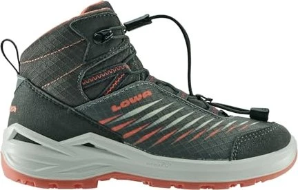 Lowa Zirrox II GTX Mid graphitgrau/korallrot (Junior)