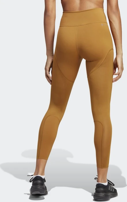 adidas Tailored HIIT Luxe Training Hose lang bronze strata (Damen)