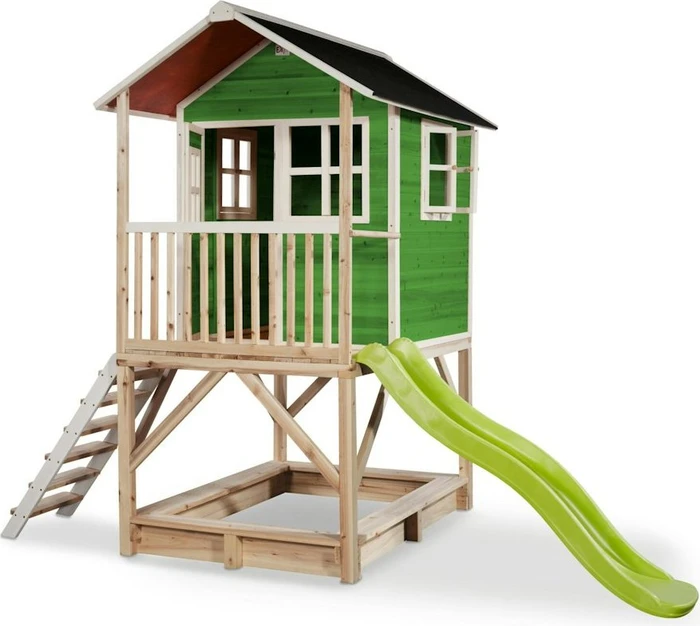 Exit Toys Exit Loft 500 Holz Spielhaus grün