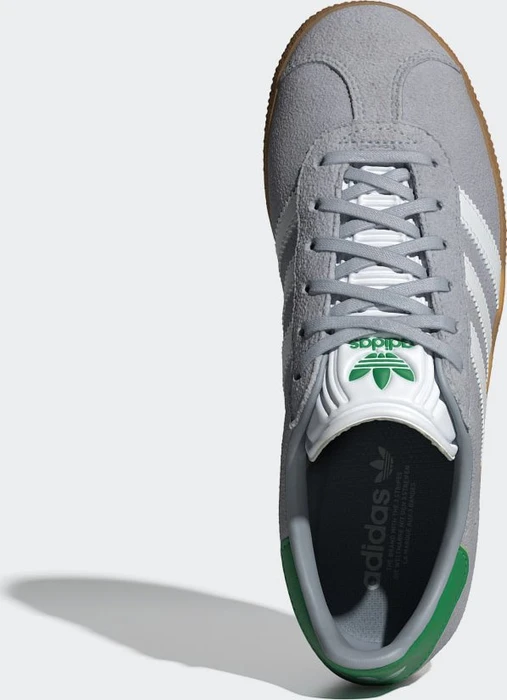 adidas Gazelle halo silver/cloud white/green (Junior)