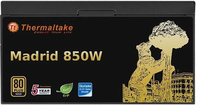 Thermaltake European Gold Madrid 850W, ATX 2.3