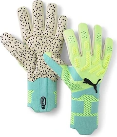 Puma Future Ultimate Negativ Cut Torwarthandschuhe electric peppermint/fast yellow