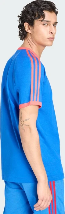 adidas 3-Streifen T-Shirt kurzarm blau (Herren)