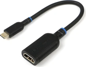 MicroConnect W128229555, USB-C 3.1 [Stecker] auf HDMI 2.0b [Buchse] 4K 60Hz Adapterkabel schwarz, 0.2m (MC-USBCHDMI-A)