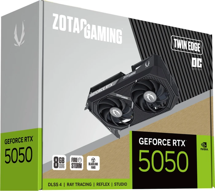 Zotac Gaming GeForce RTX 5050 Twin Edge OC, 8GB GDDR6, HDMI, 3x DP