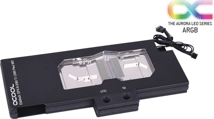Alphacool Eisblock GPX-N Acryl NVIDIA RTX 2080/2080Ti M02 mit Backplate, schwarz
