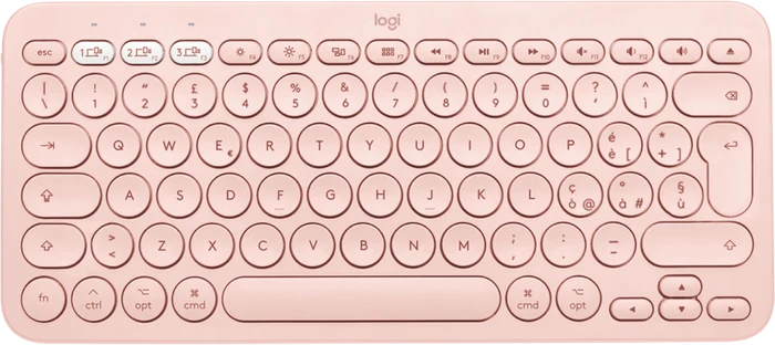 Logitech K380 Multi-Device Keyboard for Mac, Rose, Bluetooth, IT