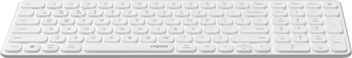 Rapoo E9310M Multi-mode Wireless Ultra-slim Keyboard, weiß, USB/Bluetooth, DE