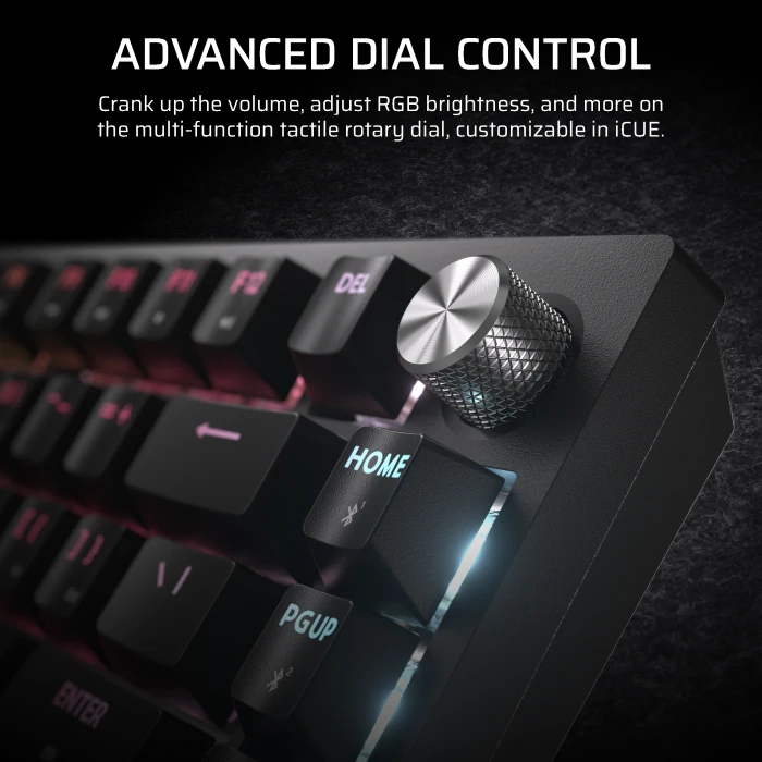 Corsair Gaming K65 Plus Wireless Tactile 75% RGB, schwarz, MLX FUSION, USB/Bluetooth, ES