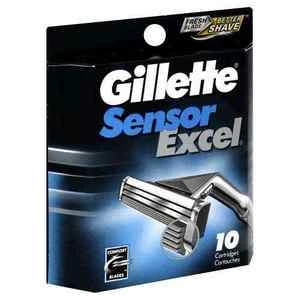 Gillette SensorExcel Rasierklinge, 10 Stück
