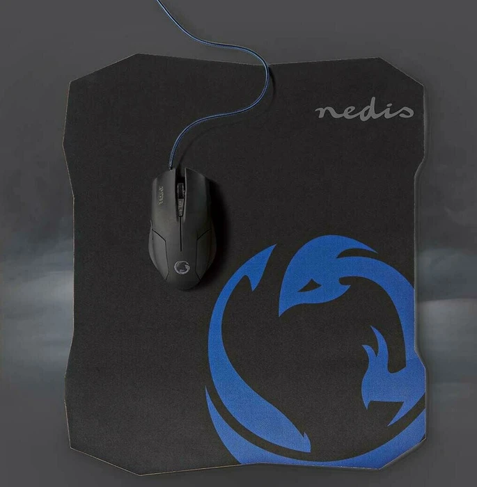 Nedis Yesaqua Gaming Mouse und Mousepad Kit, schwarz, USB
