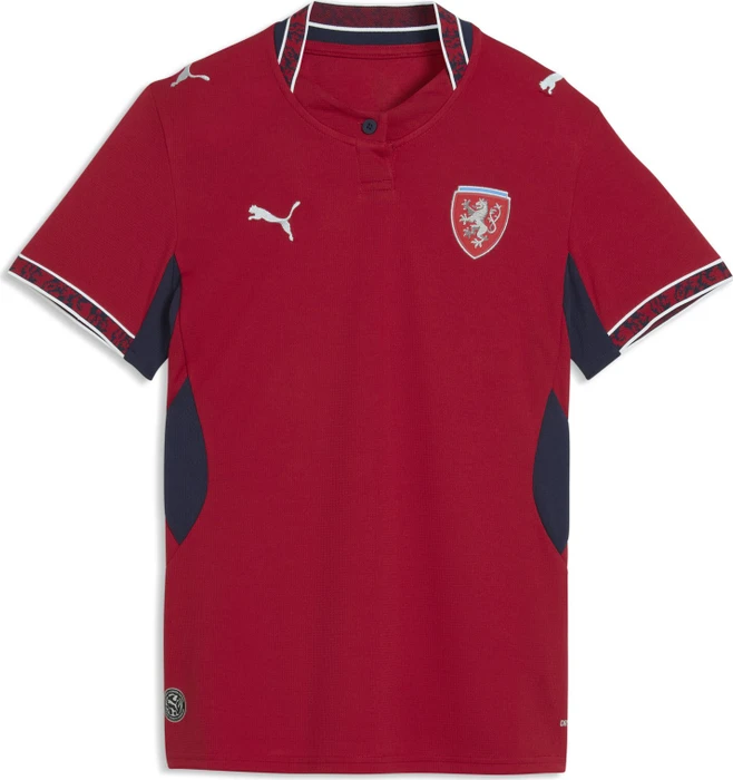 Puma FIFA WM 2026 Tschechien Heimtrikot kurzarm dark cherry/puma navy (Damen)