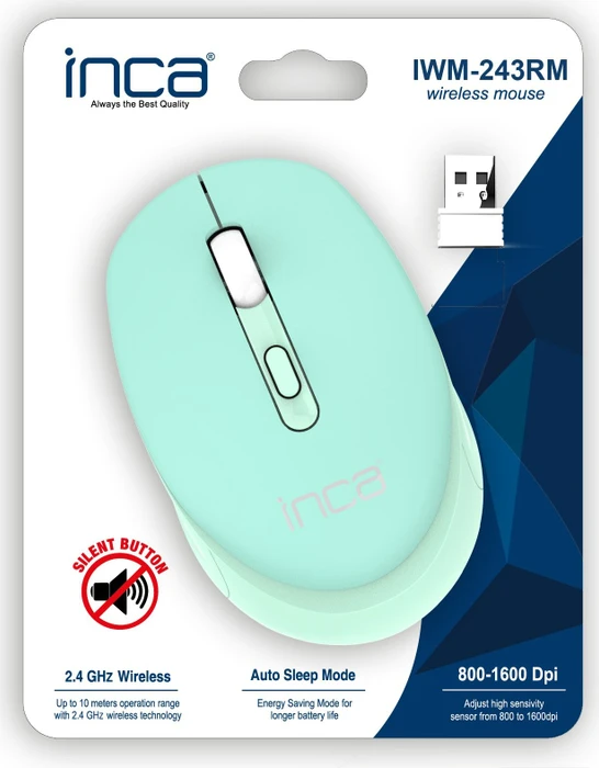 Inca IWM-243RM Wireless Mouse türkis, USB