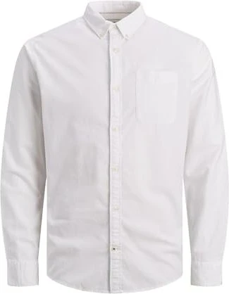 Jack & Jones Slim Fit Hemd langarm weiß (Herren)
