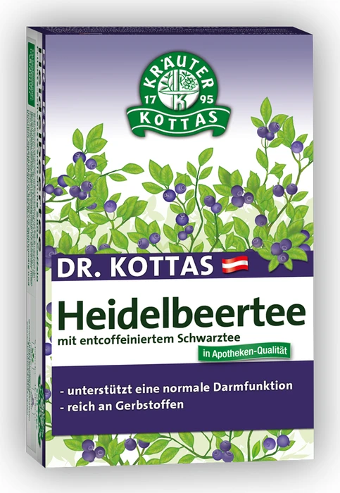 Dr. Kottas Heidelbeertee Beutel, 20 Stück