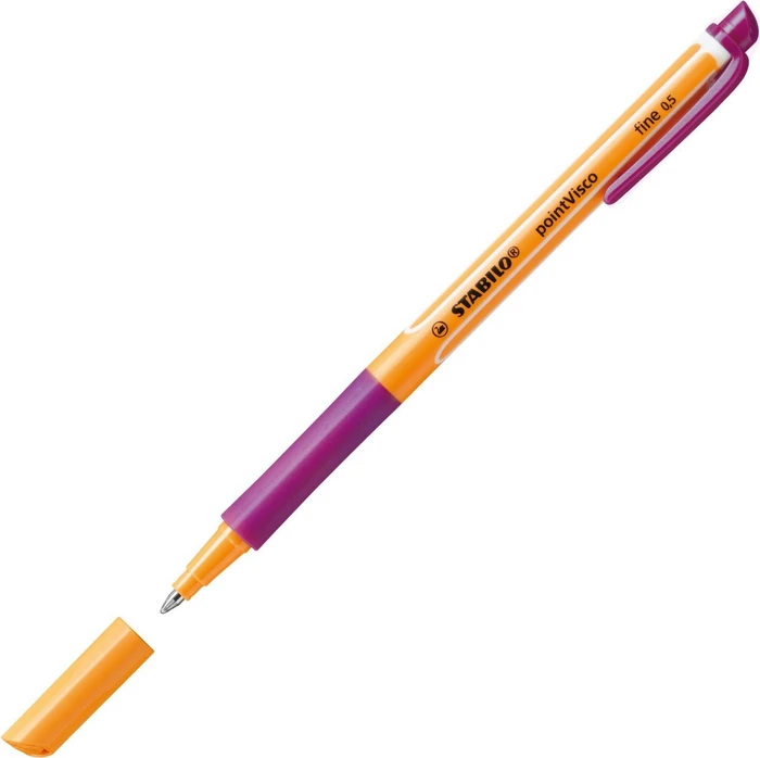 STABILO pointVisco Tintenroller (Mine) violett/orange, 10er-Pack