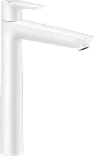 Hansgrohe Talis E Waschbeckenarmatur 240 mit Zugstangen-Ablaufgarnitur mattweiß