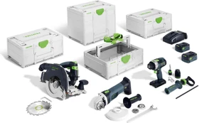 Festool Set Holzbau Akku-Maschinenset inkl. Systainer + 2 Akkus 5.0Ah + Zubehör