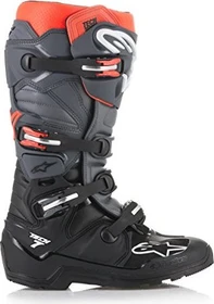 Alpinestars Tech 7 Enduro Motorradstiefel schwarz/grau/rot
