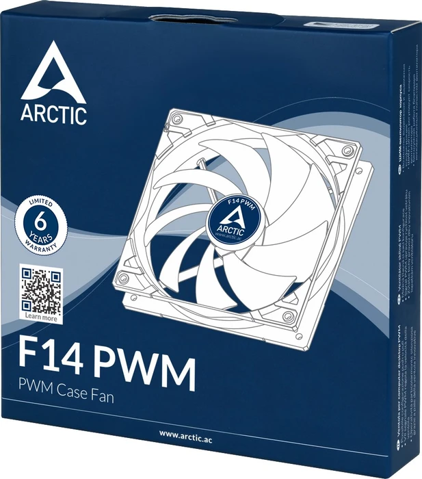 ARCTIC F14 PWM schwarz/weiß, 140mm