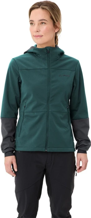 Vaude Qimsa Hooded Softshell Fahrradjacke deep pond (Damen)