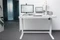 Digitus elektrisch höhenverstellbarer Sitz-Steh-Schreibtisch mit USB-Ladestation 120x60cm weiß/weiß Vorschaubild