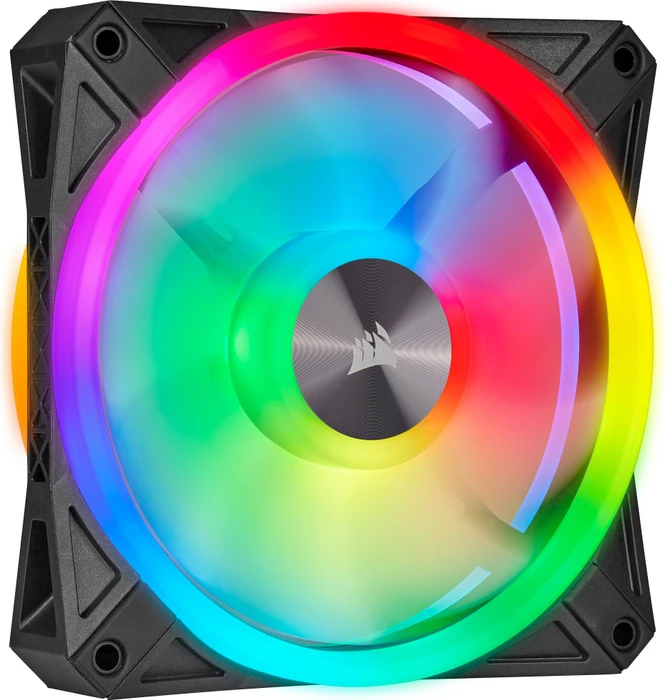 Corsair QL Series iCUE QL120 RGB PWM Triple Fan Kit, schwarz, LED-Steuerung, 120mm, 3er-Pack