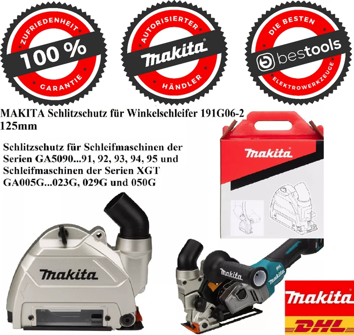 Makita XGT Absaughaube für Winkelschleifer