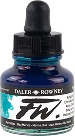 Daler Rowney FW Acrylic Ink marine blue, 29.5ml