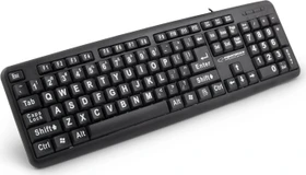 Esperanza Florida Großschrifttastatur, schwarz, USB, US (EK129)