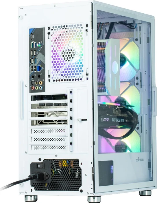 Zalman i3 Neo, weiß, Glasfenster
