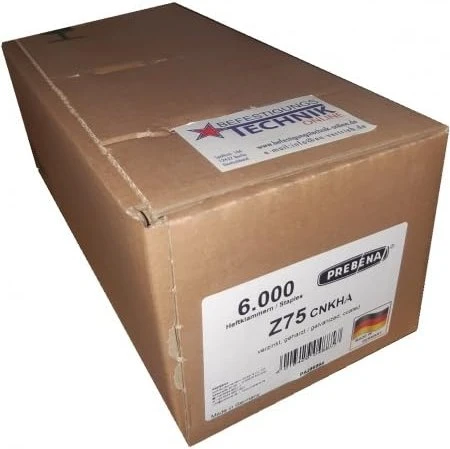 Prebena Typ Z verzinkt Tacker-Klammern, 75x11.2mm, 6000 Stück