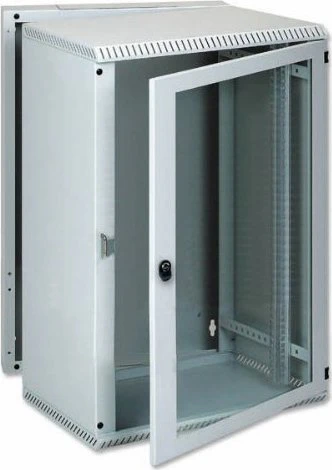 EFB Elektronik 6916xx Wandgehäuse 15HE, Sicherheitsglastür, IP2X, hellgrau, 600mm tief