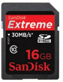 SanDisk Extreme R30/W30 16GB, Class 10