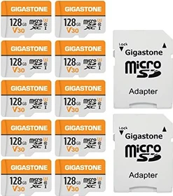 Gigastone R95/W40 128GB Kit, UHS-I U3, Class 10, 10er-Pack (MSD-128-1-10PK)