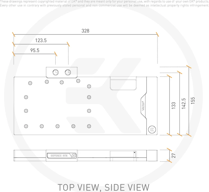 EK Water Blocks Quantum Line EK-Quantum Vector² FTW3 RTX 3080/90 D-RGB, Nickel, Acryl
