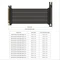 LinkUP AVA5 v2 Riser Kabel, rechts gerichtet, gewinkelt, PCIe 5.0, 700mm, schwarz/rosa Vorschaubild