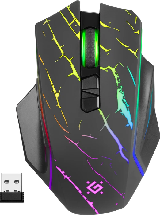 Defender Uran GM-503 Wireless Gaming Mouse schwarz, USB