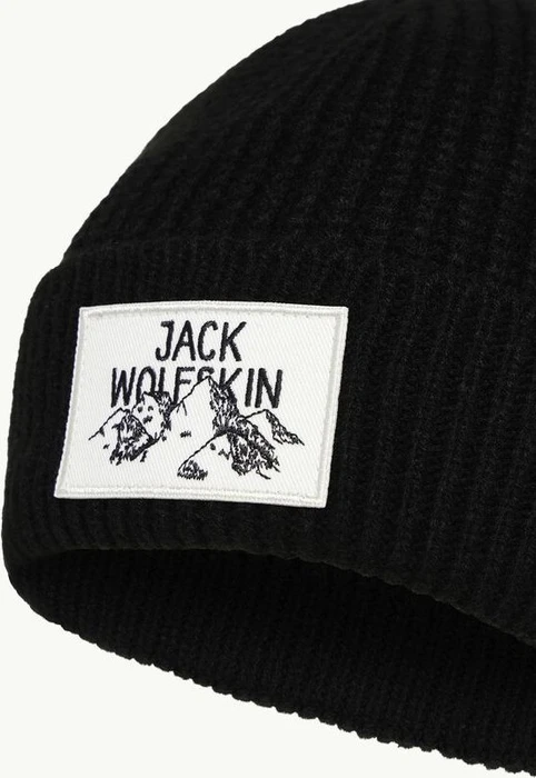 Jack Wolfskin Badge Beanie schwarz