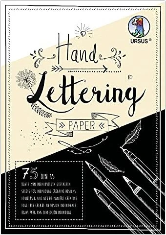 Ursus Handlettering Paper, A5, glatt, 75 Blatt