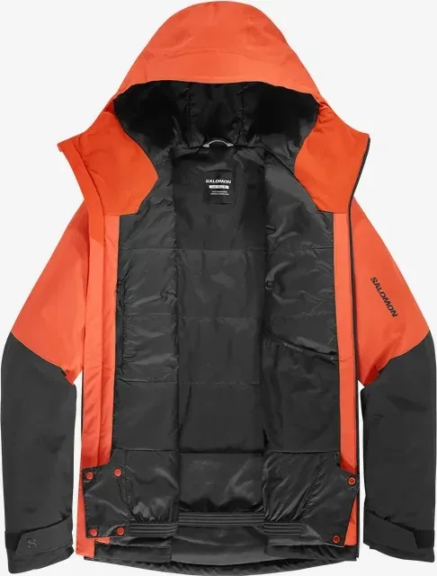 Salomon Highland Snowboardjacke cherry tomato/deep black (Herren)