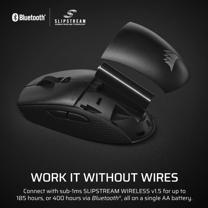 Corsair M55 Wireless Gaming Mouse, schwarz, USB/Bluetooth