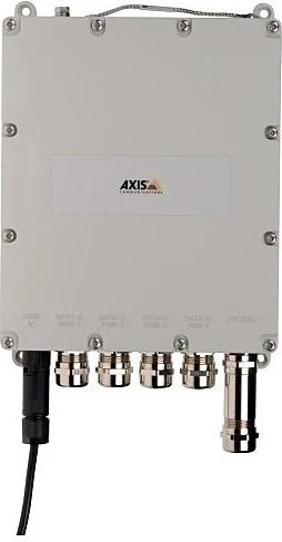 Axis Outdoor Wallmount Gigabit Managed Switch, 4x RJ-45, 1x SFP, 150W UPoE