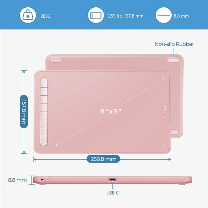 XP-Pen Deco M, rosa