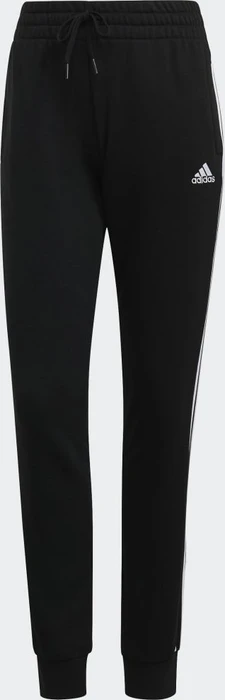 adidas Essentials French Terry 3-Streifen Trainingshose lang schwarz/weiß (Damen)